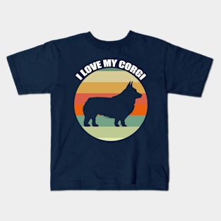 I Love My Corgi Kids T-Shirt